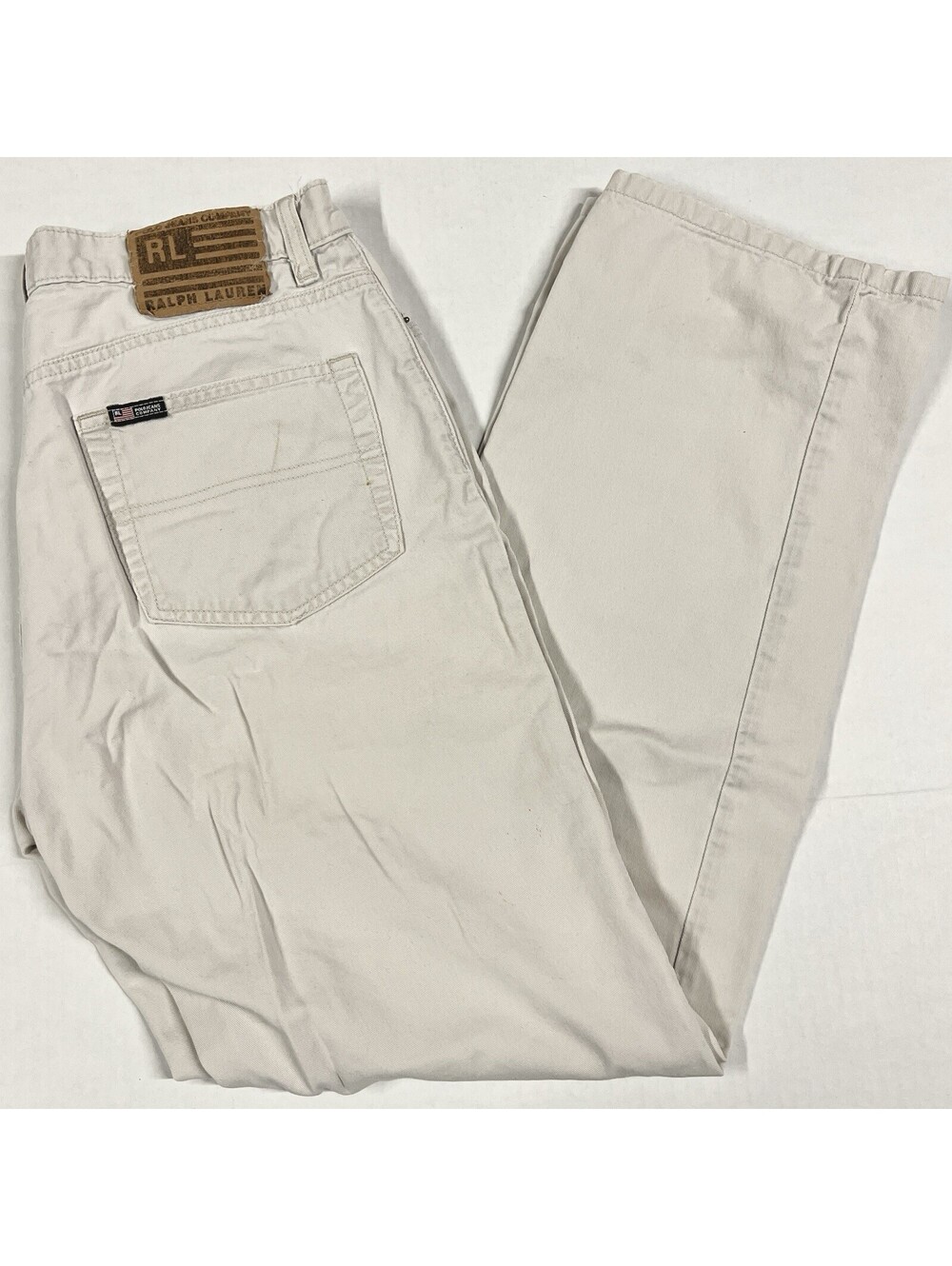 Ralph Lauren Polo Retro Classic Cream Saturday Jeans Pants 10x31 Cotton Mexico